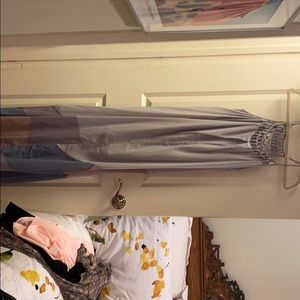 Grey and patterned Maxi Dress